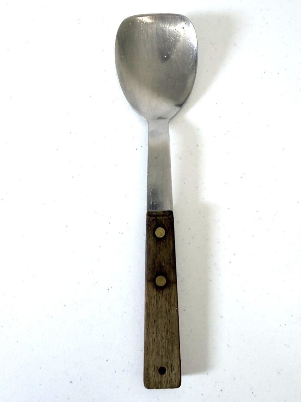 Vernco Serving Spoon Ice Cream Scoop Stainless with Wood Handle - Japan